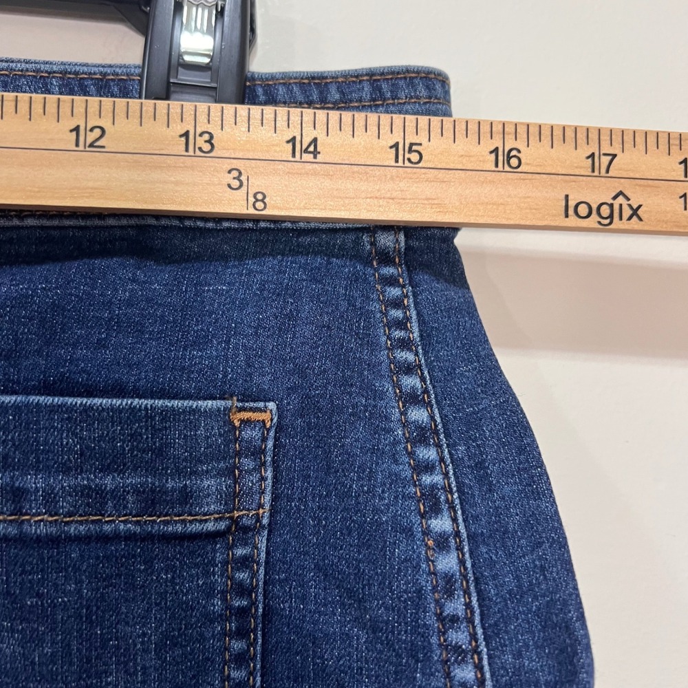 NWT Madewell Womens Stretch Denim A-Line Button Front Mini Skirt Blue Size 6 A3 - Picture 8 of 8